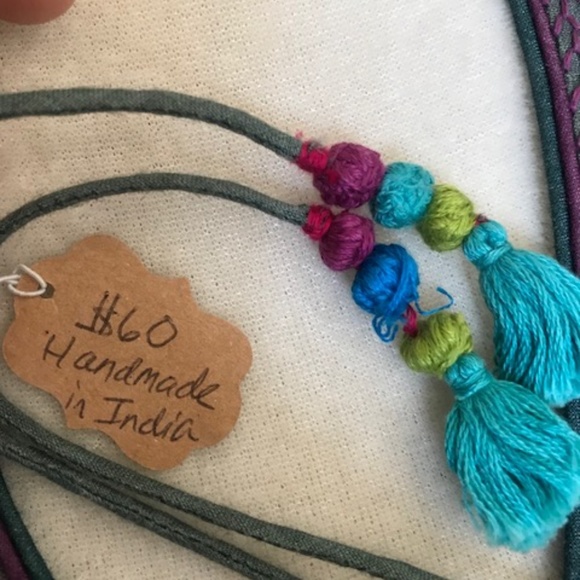 Hand embroidered summer cover up - Picture 3 of 3